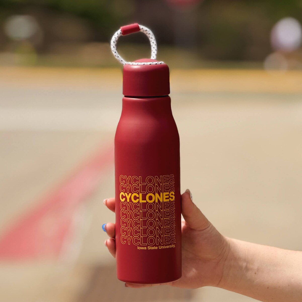 Cyclones Cardinal Palmer Aluminum Bottle 24-ounce